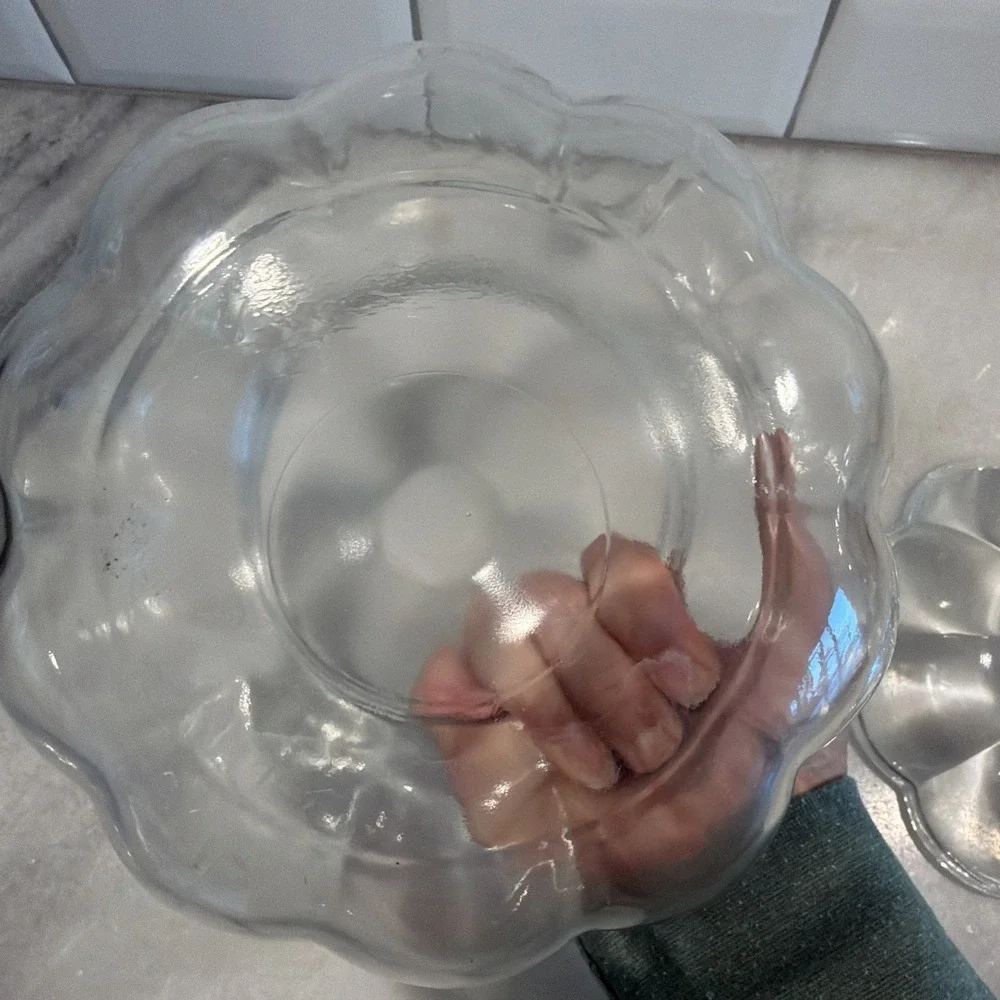 Vintage Anchor‎ Hocking Glass Pumpkin Cookie Jar With Lid Halloween Fall OLA003